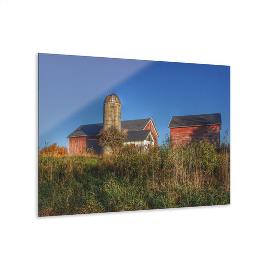 U R There Photography Clarkston Road Red II Rustic Farmhouse Acrylic Wall Print
