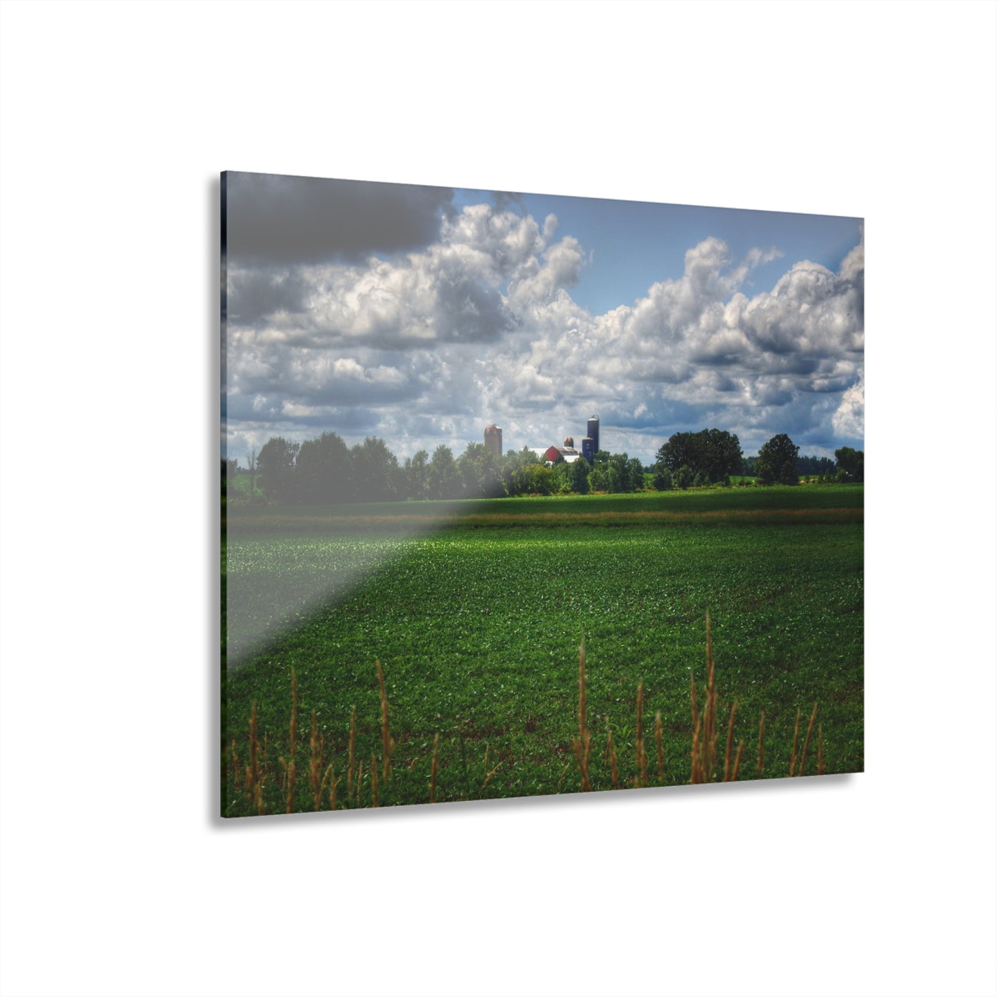 U R There Photography Farm from a Distance Rustic Farmhouse Acrylic Wall Print