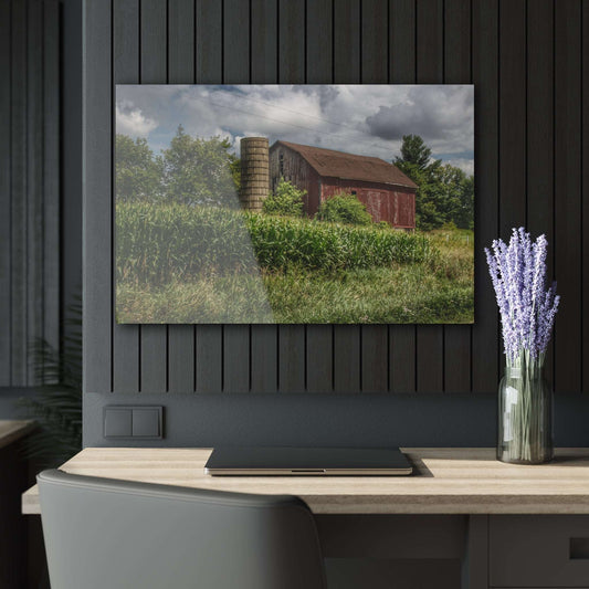 Barn Boutique Modern Farmhouse Acrylic Wall Print| Armstrong Road Red III