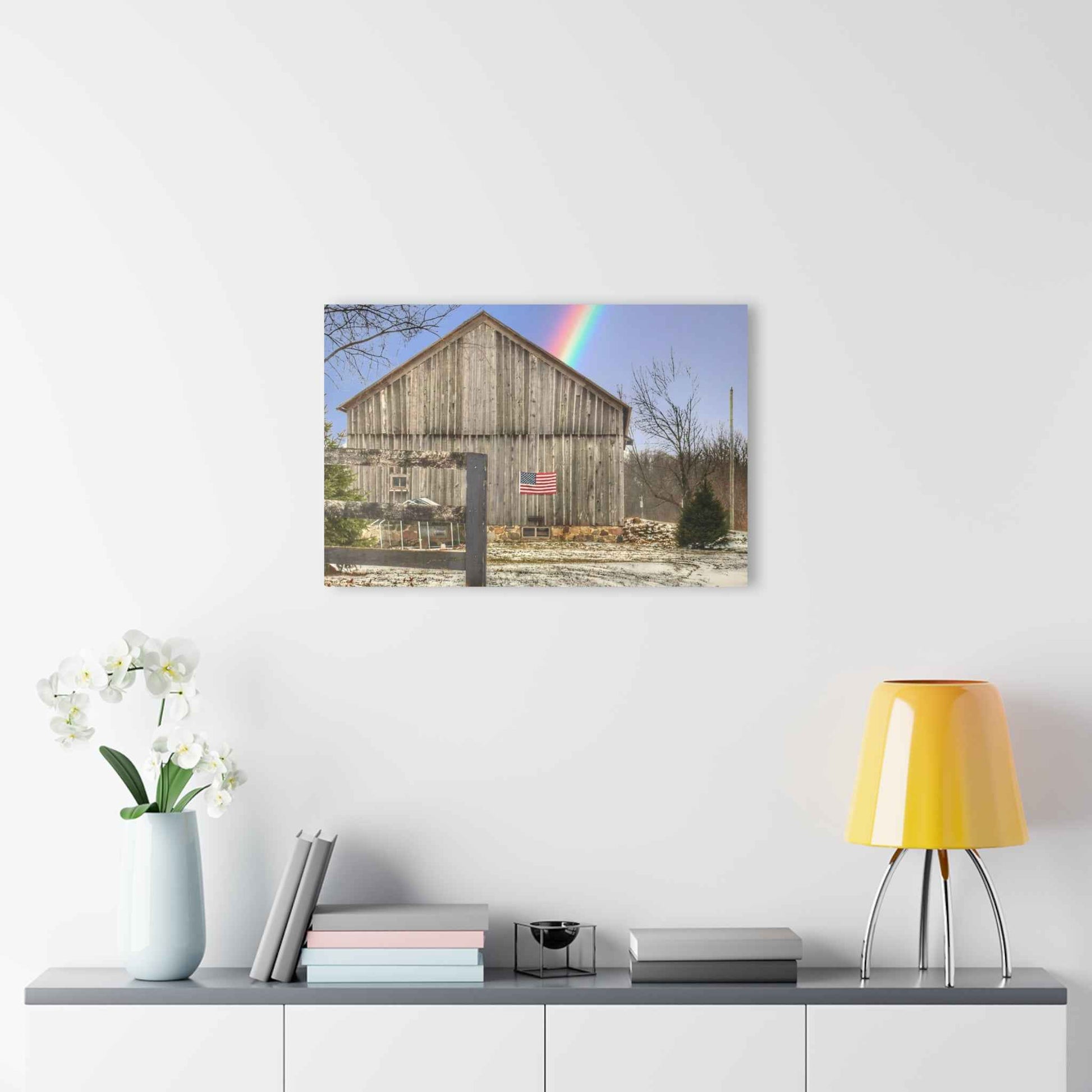 U R There Photography Barn Blessings on Sutton Road Rustic Farmhouse Acrylic Wall Print