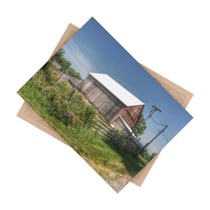 U R There Photography Castle Road Cow Barn I Rustic Farmhouse Decorative Ceramic Tile