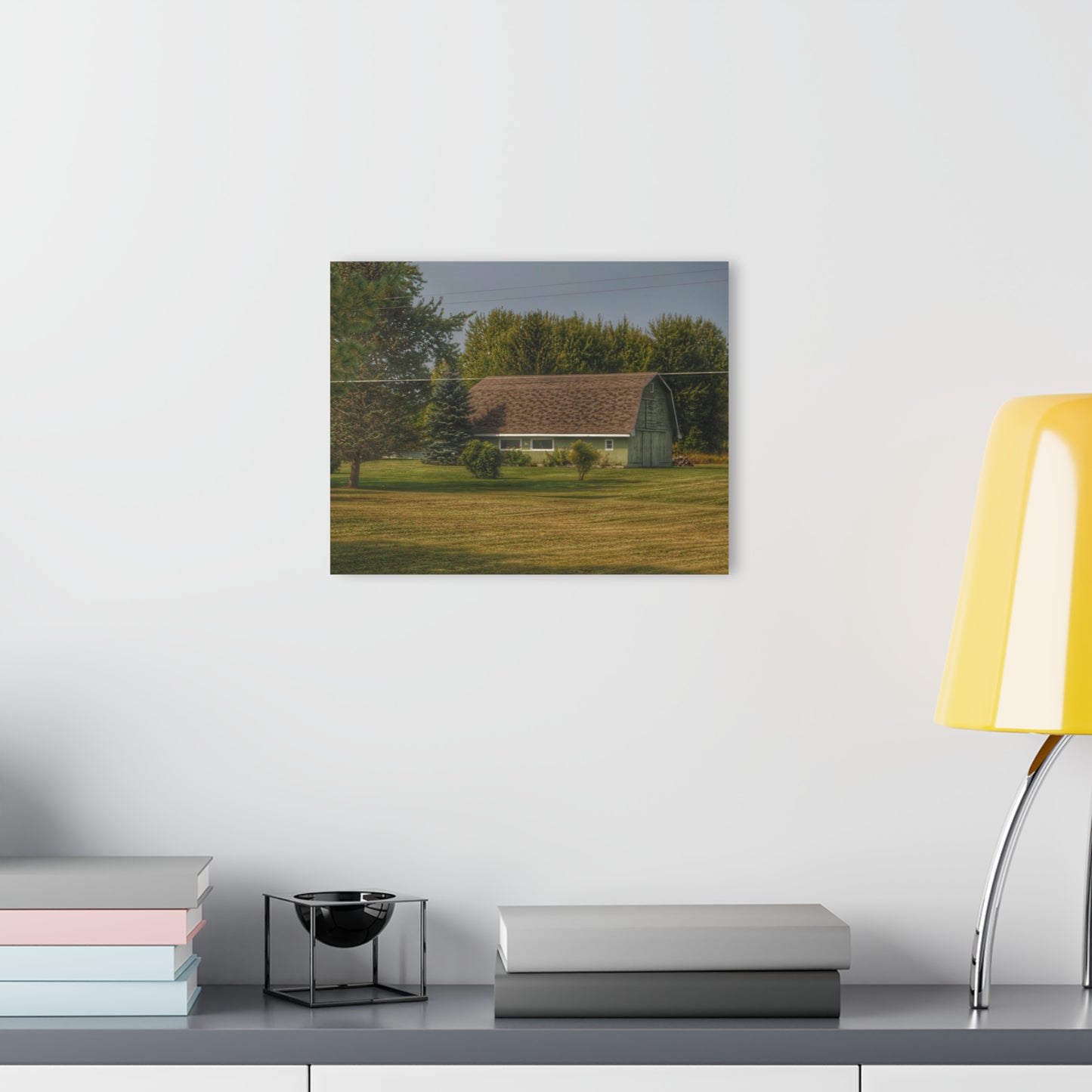 U R There Photography Crawford Road Green Rustic Farmhouse Acrylic Wall Print