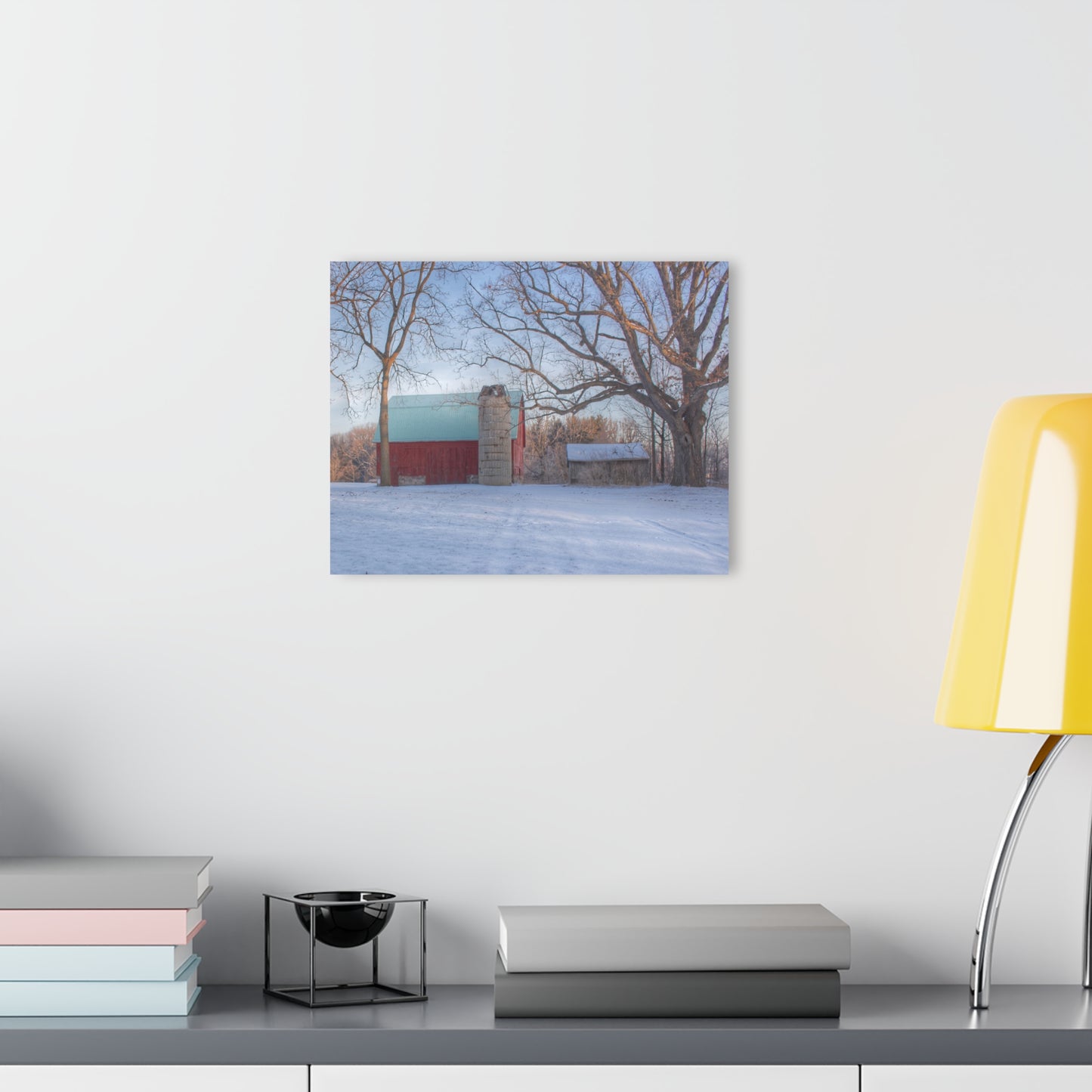 U R There Photography Webster Road Red I Rustic Farmhouse Acrylic Wall Print