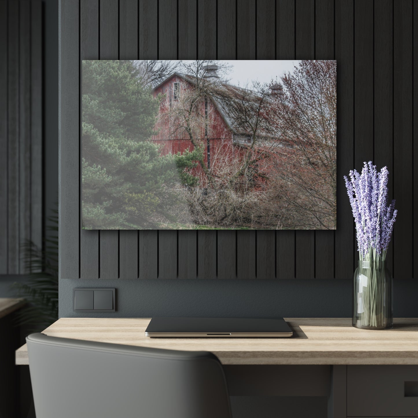 U R There Photography Morris Road Hidden Rustic Farmhouse Acrylic Wall Print