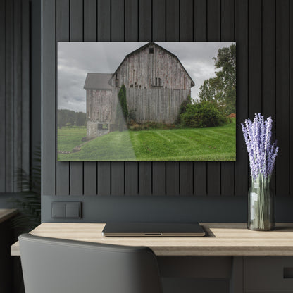 U R There Photography Dequindre Road Grey III Rustic Farmhouse Acrylic Wall Print