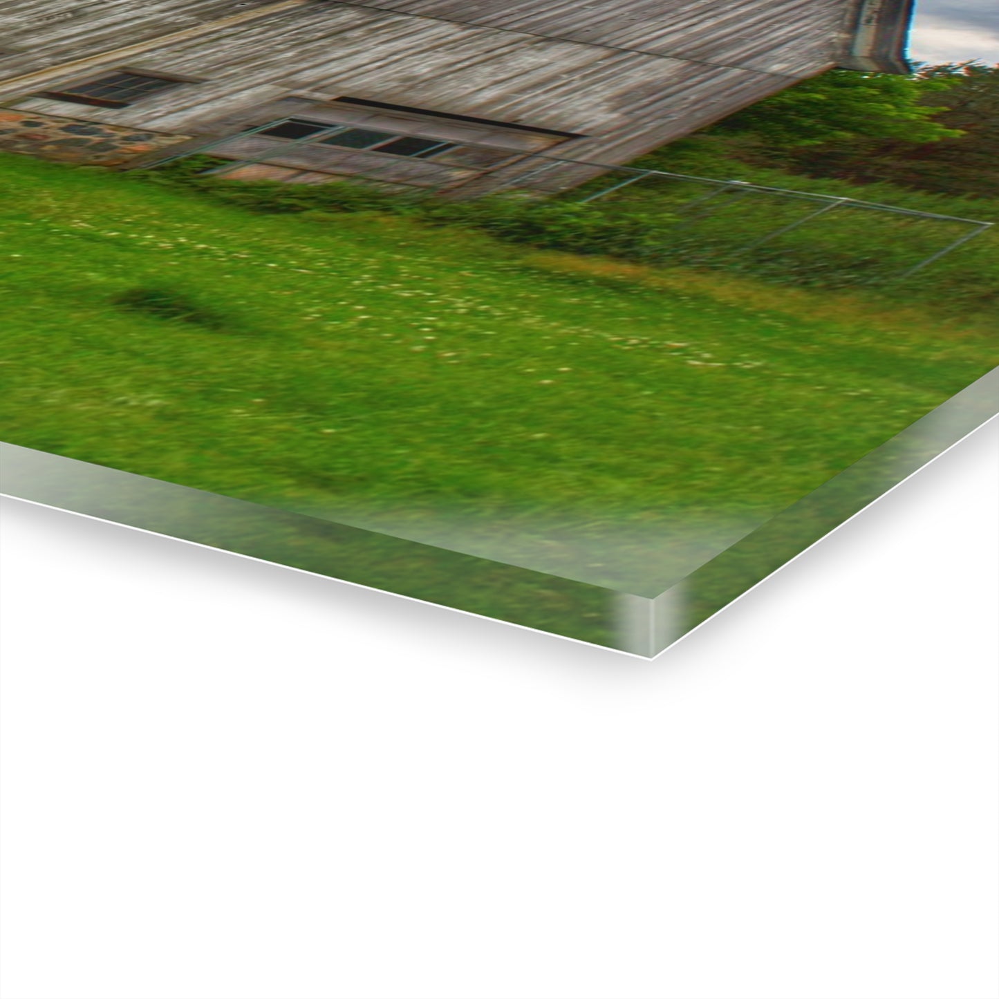 U R There Photography Fieldstone Grey Rustic Farmhouse Acrylic Wall Print