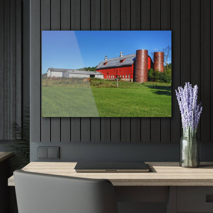 Barn Boutique Modern Farmhouse Acrylic Wall Print| Baldwin Red II