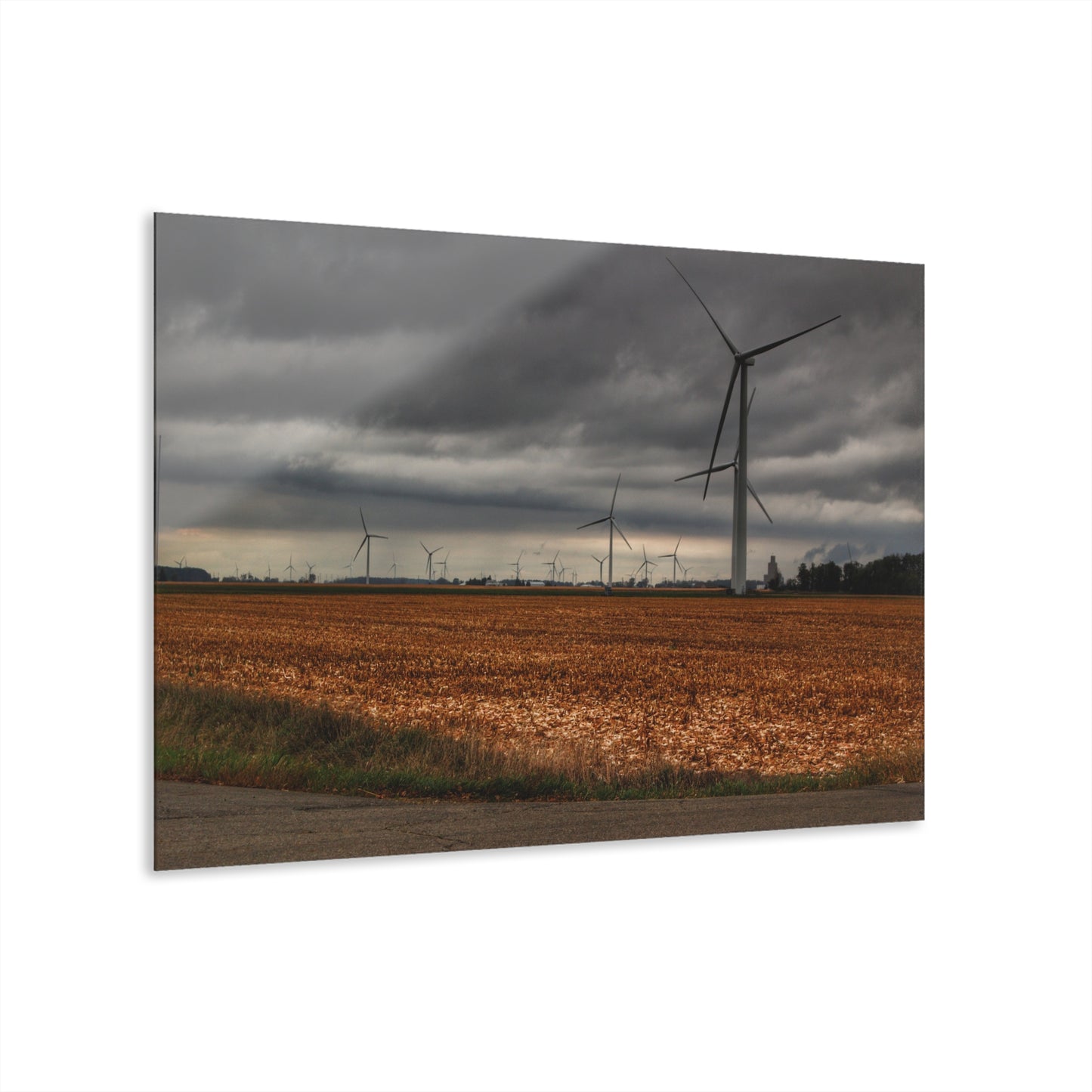 U R There Photography Garner Road Windmills Rustic Farmhouse Acrylic Wall Print