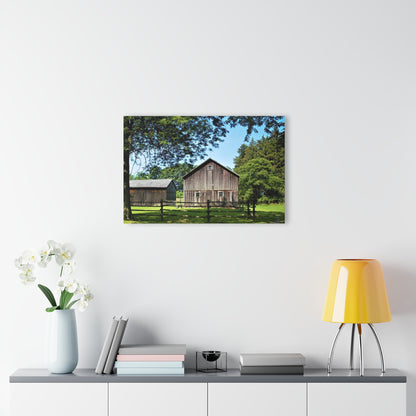 U R There Photography Otisville Grey Rustic Farmhouse Acrylic Wall Print