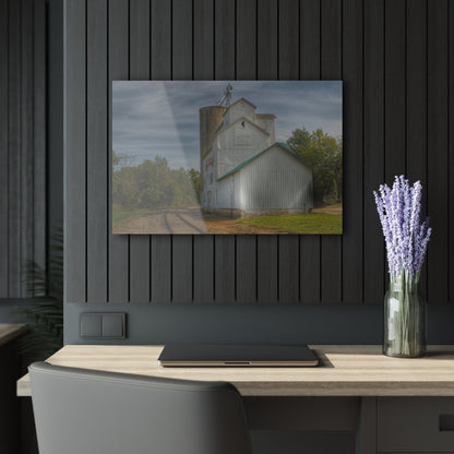 U R There Photography Aside the Tracks in Mayville Rustic Farmhouse Acrylic Wall Print