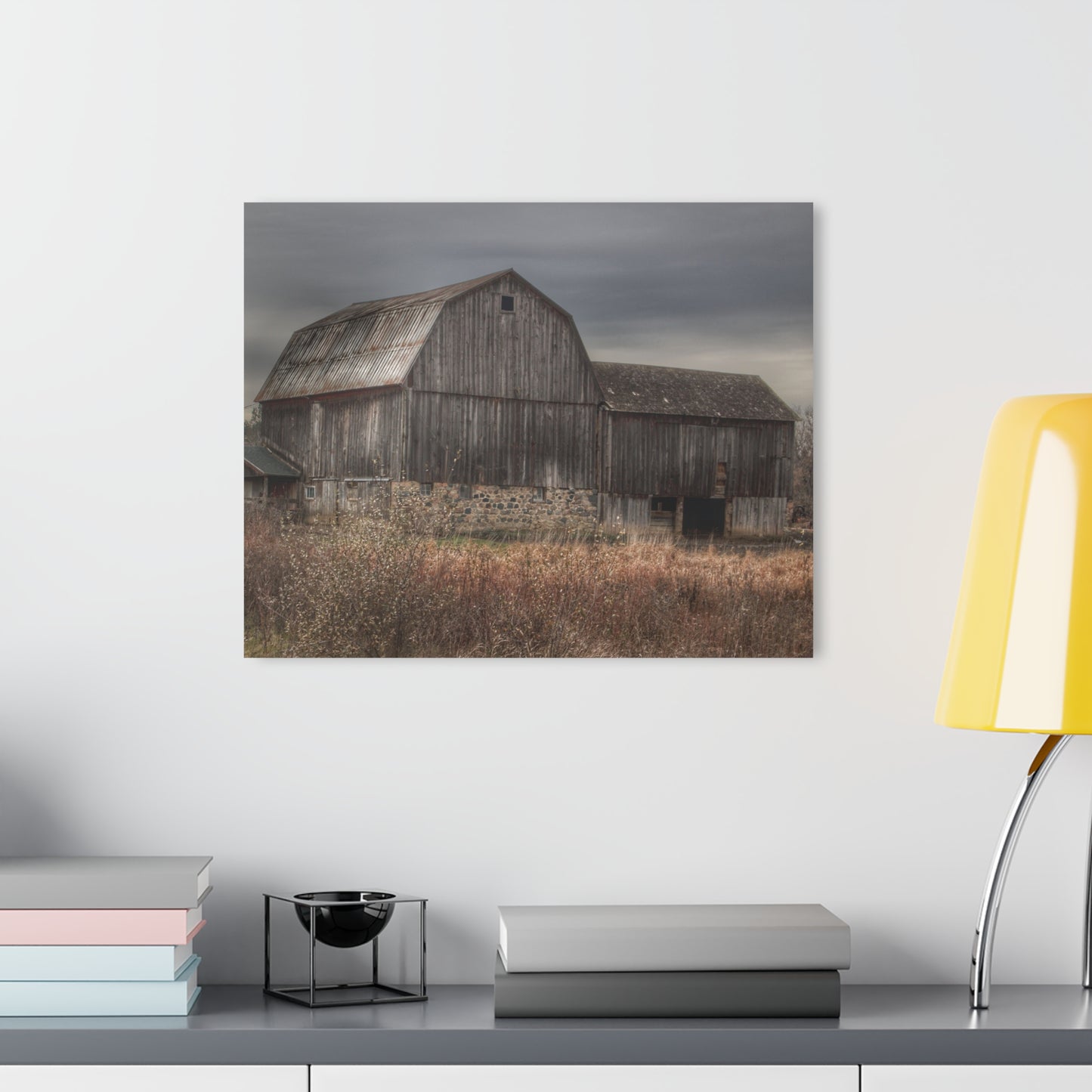 U R There Photography Majestic Grey Rustic Farmhouse Acrylic Wall Print