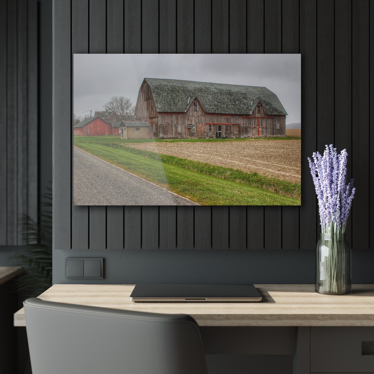 U R There Photography Roedel Roadside Reds I Rustic Farmhouse Acrylic Wall Print