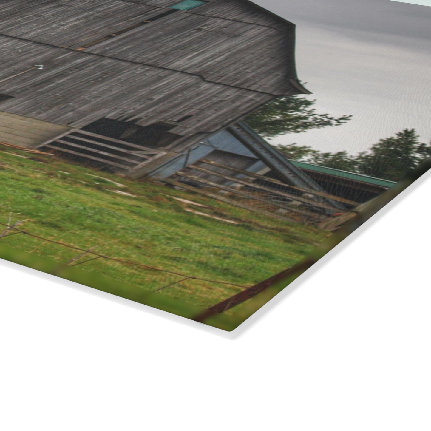 Barn Boutique Rustic Tempered-Glass Cutting Board| Eddy Grey II