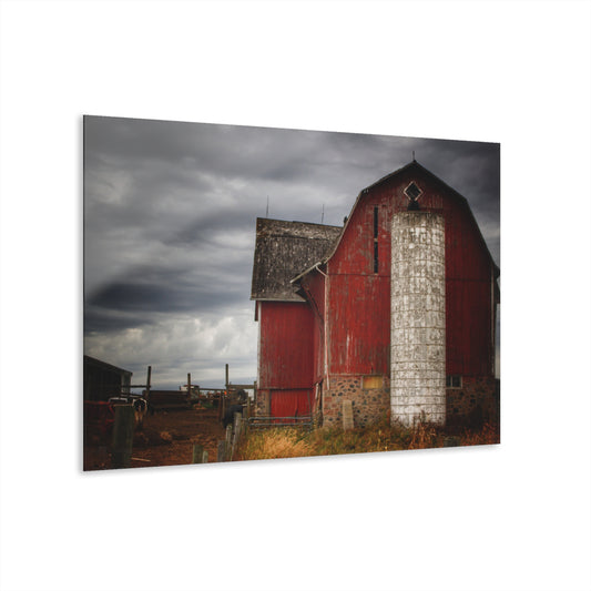 U R There Photography Hurds Corner Red III Rustic Farmhouse Acrylic Wall Print