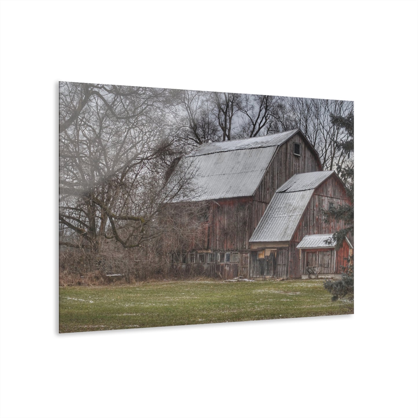 U R There Photography Hennessey Road Grey Rustic Farmhouse Acrylic Wall Print