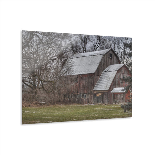 U R There Photography Hennessey Road Grey Rustic Farmhouse Acrylic Wall Print
