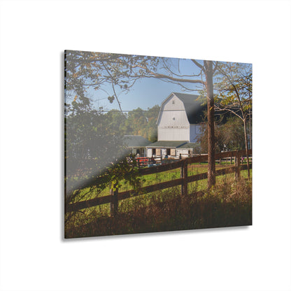 U R There Photography Oakwood Road White I Rustic Farmhouse Acrylic Wall Print