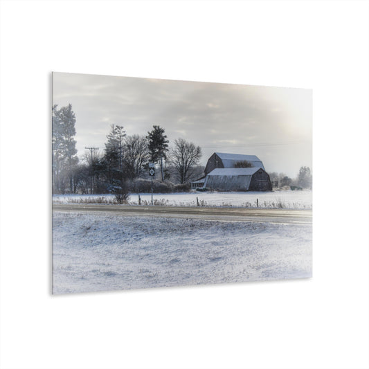 U R There Photography Otter Lake Road Greys Rustic Farmhouse Acrylic Wall Print