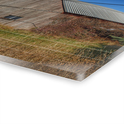 U R There Photography Dodge Road Grey I Rustic Farmhouse Acrylic Wall Print