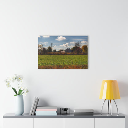 U R There Photography Wadsworth Road Grey Rustic Farmhouse Acrylic Wall Print