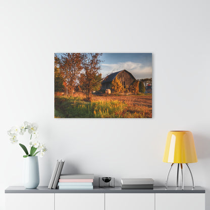 U R There Photography Lake Pleasant Road Grey Rustic Farmhouse Acrylic Wall Print