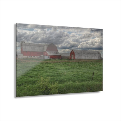 U R There Photography North Sandusky Reds Rustic Farmhouse Acrylic Wall Print