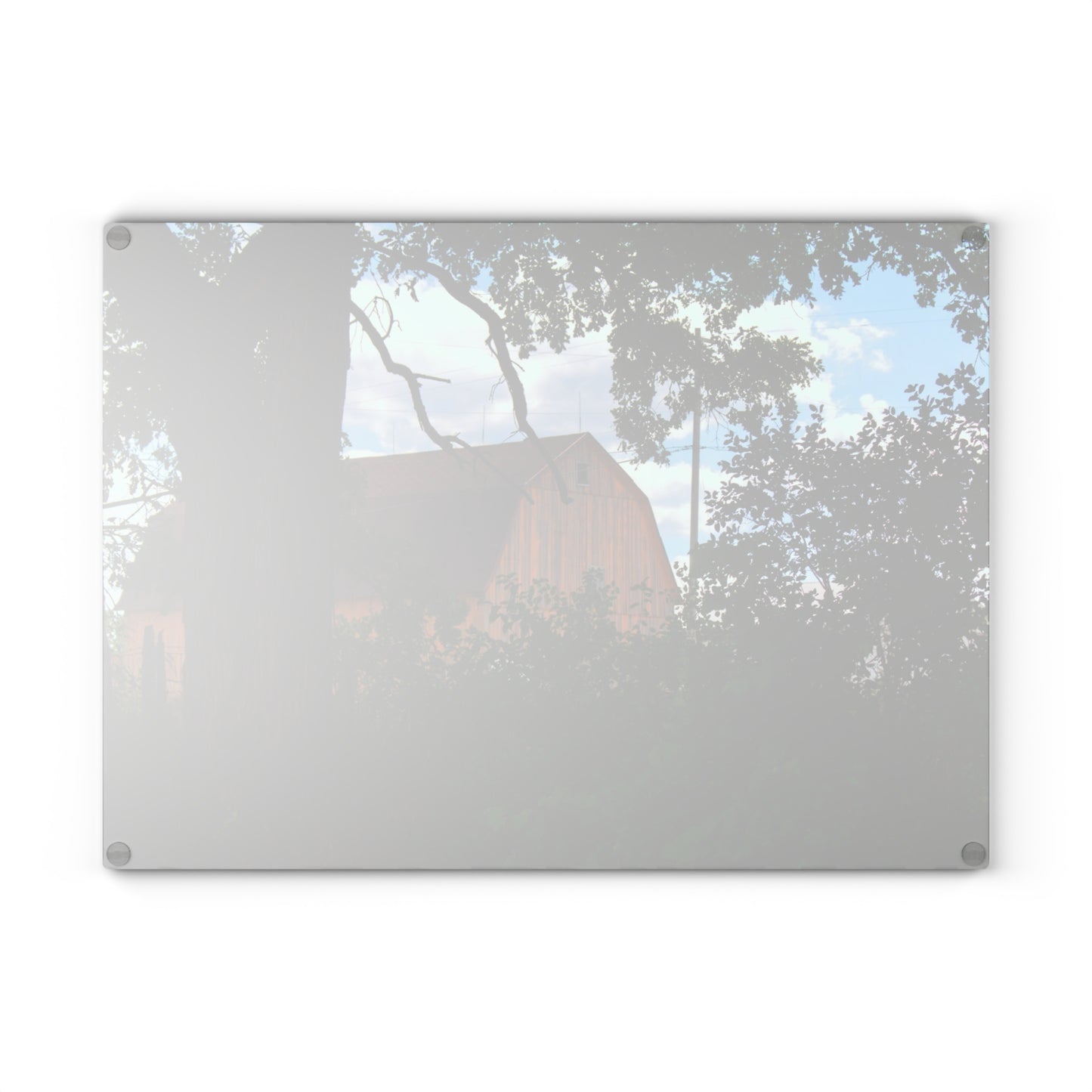 U R There Photography Bristol Gold Hidden Rustic Farmhouse Tempered-Glass Cutting Board