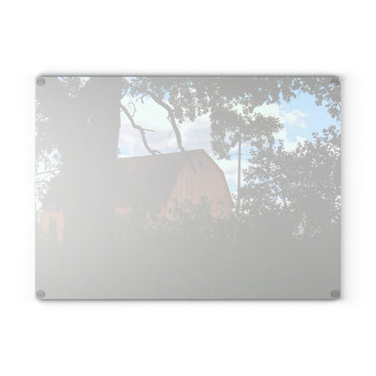 U R There Photography Bristol Gold Hidden Rustic Farmhouse Tempered-Glass Cutting Board