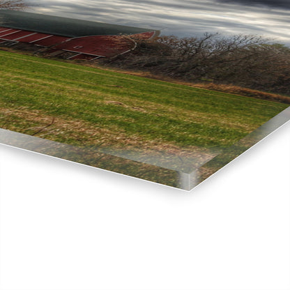 U R There Photography Booth Road Hidden Red I Rustic Farmhouse Acrylic Wall Print