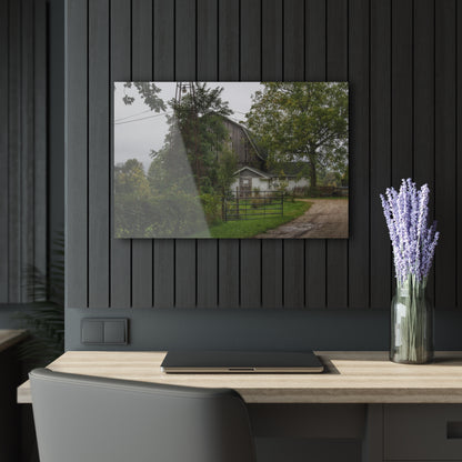 U R There Photography Noble Road Hidden Grey Rustic Farmhouse Acrylic Wall Print