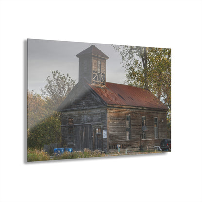 U R There Photography Taylor Road Church of Old Rustic Farmhouse Acrylic Wall Print