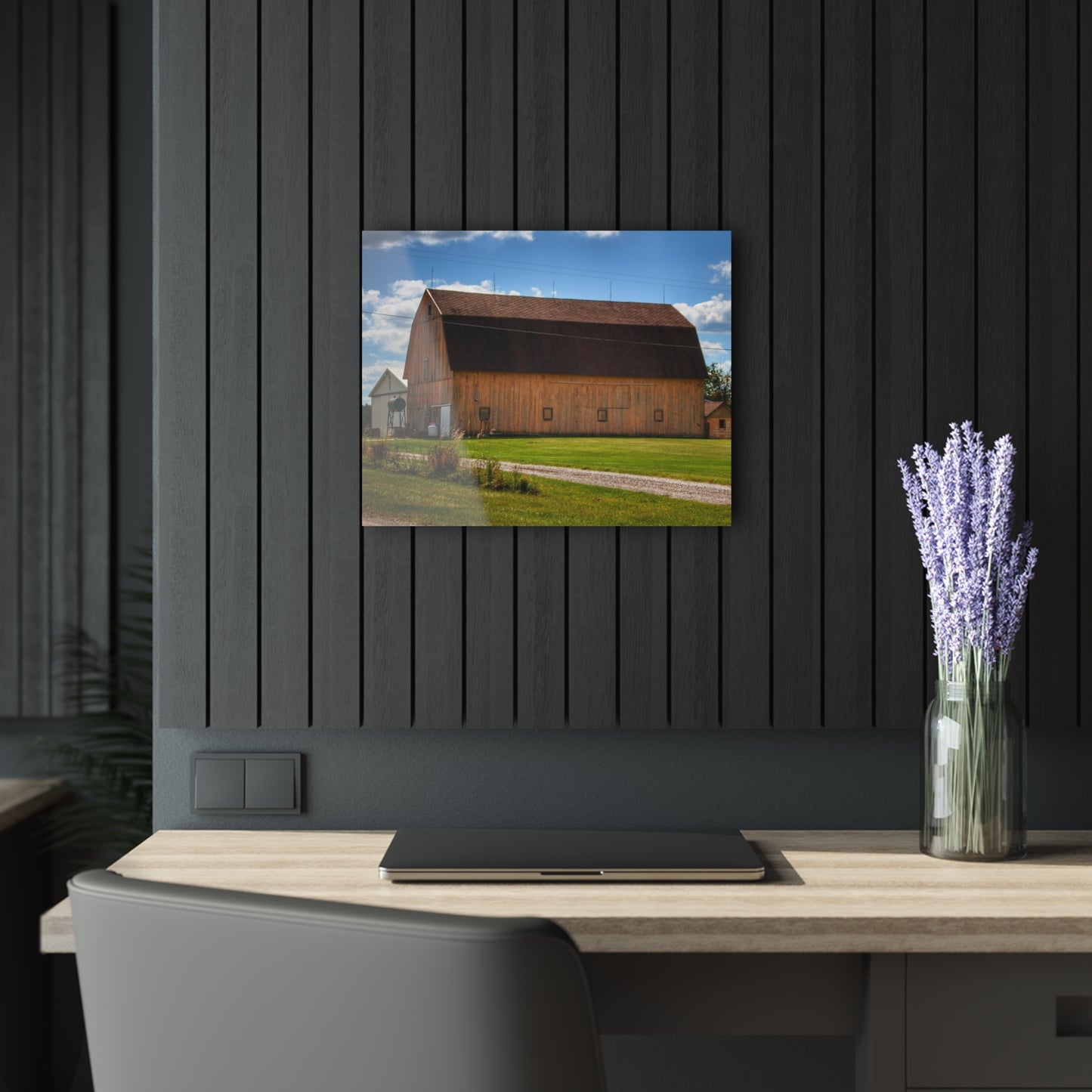 U R There Photography Bristol Gold Rustic Farmhouse Acrylic Wall Print