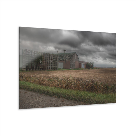 U R There Photography Weaver Road Brown Rustic Farmhouse Acrylic Wall Print