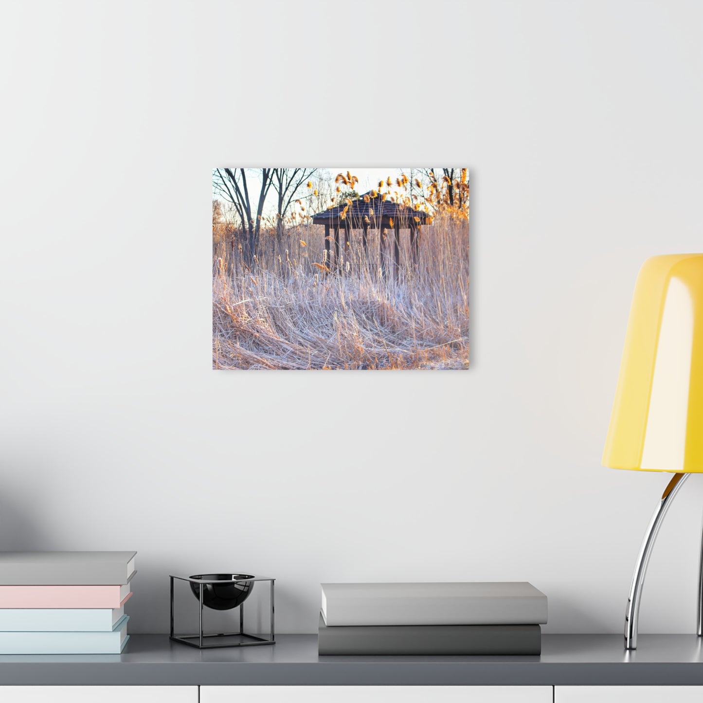 U R There Photography Haines Hidden Gazebo Rustic Farmhouse Acrylic Wall Print