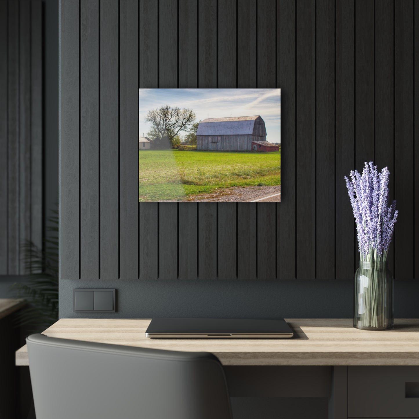 Barn Boutique Modern Farmhouse Acrylic Wall Print| North Gera Road Grey