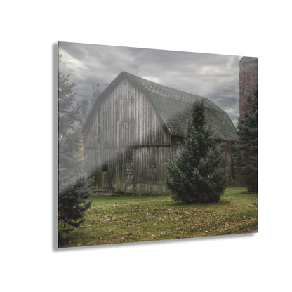 U R There Photography Pero Lake Road Grey I Rustic Farmhouse Acrylic Wall Print