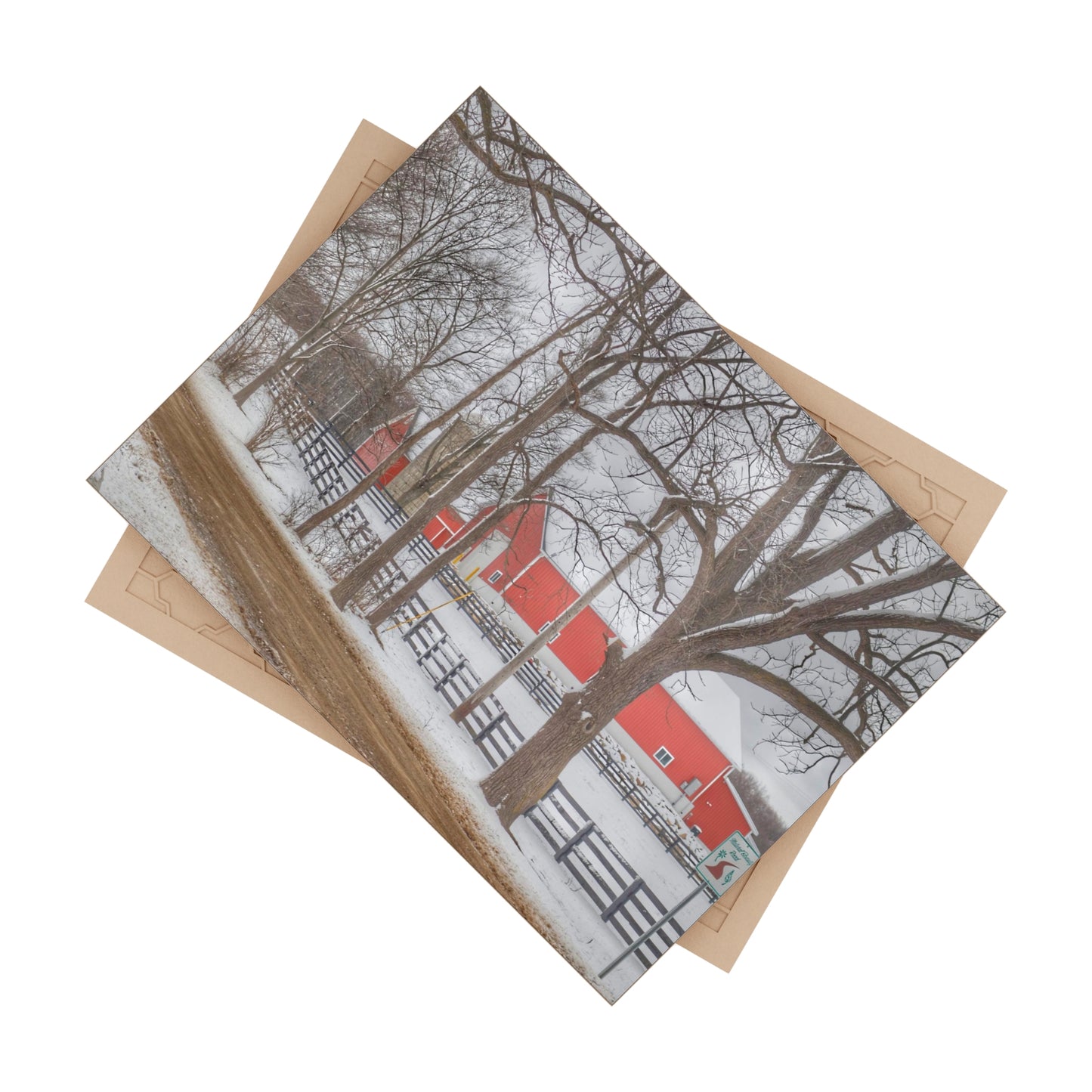 U R There Photography Barns of Barber Road I Rustic Farmhouse Decorative Ceramic Tile