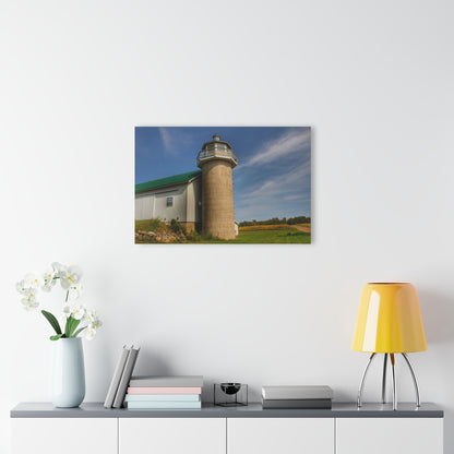 U R There Photography Phelps Road Lighthouse Barn II Rustic Farmhouse Acrylic Wall Print