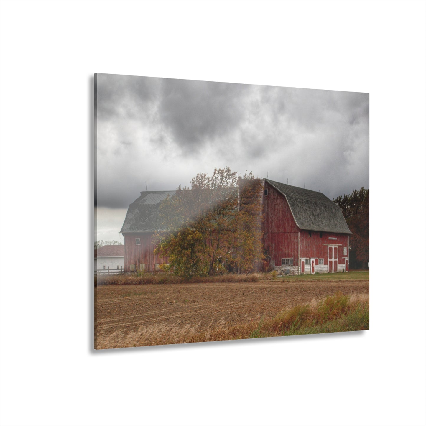 U R There Photography Hinson Road Reds II Rustic Farmhouse Acrylic Wall Print