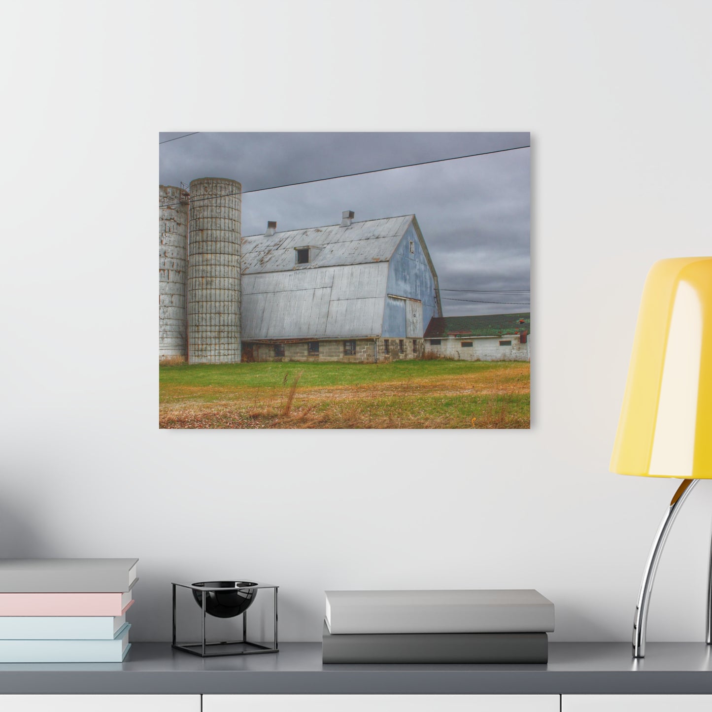 U R There Photography Daley Road Grey I Rustic Farmhouse Acrylic Wall Print