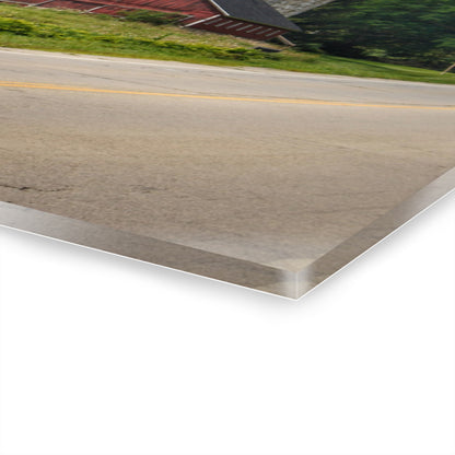 U R There Photography Metamora Red II Rustic Farmhouse Acrylic Wall Print