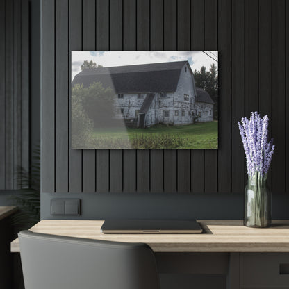 U R There Photography Metamora M-24 White Rustic Farmhouse Acrylic Wall Print