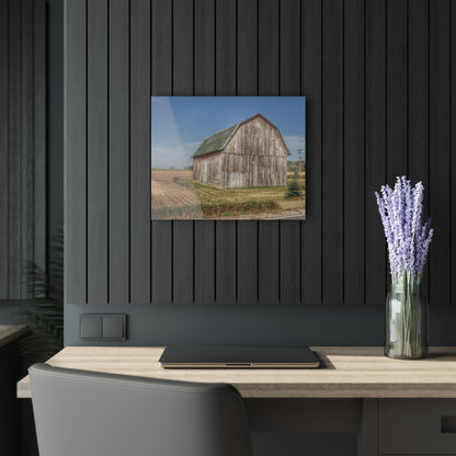 U R There Photography Vassar Road Grey Rustic Farmhouse Acrylic Wall Print