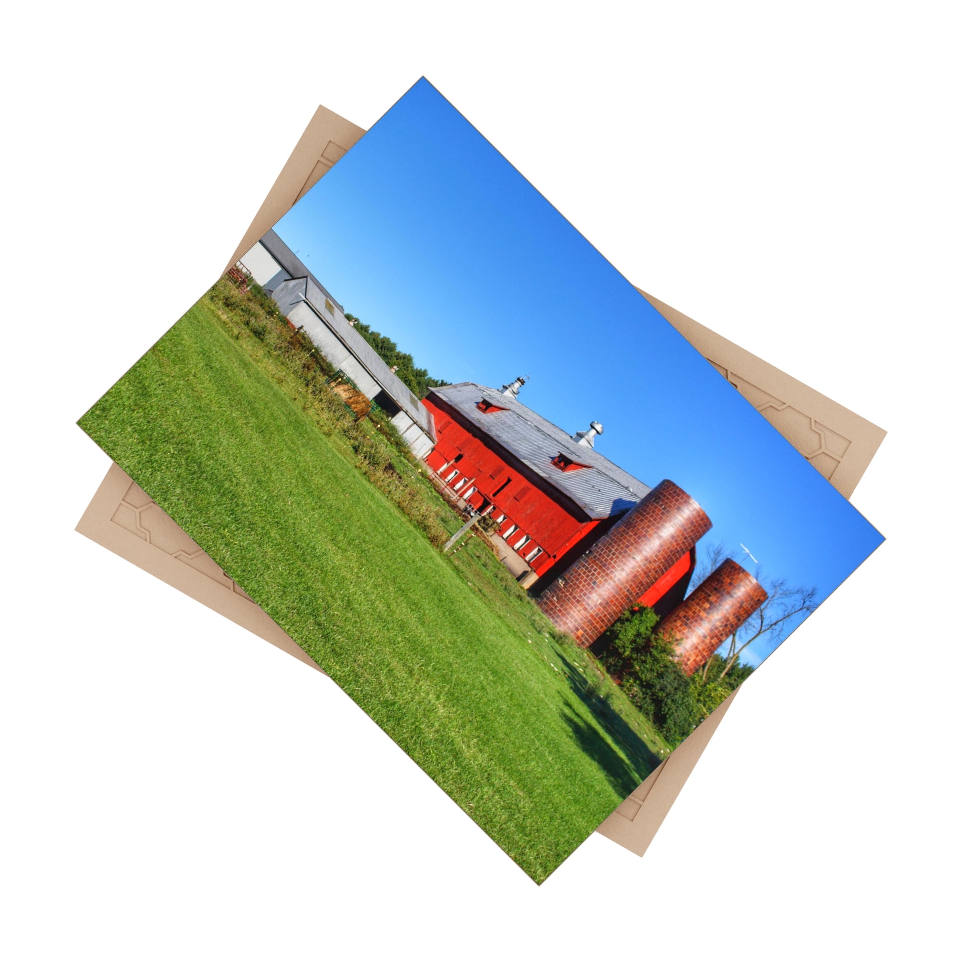 Baldwin Red II Rustic Farmhouse Decorative Ceramic Tile