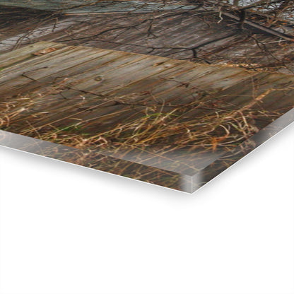 U R There Photography Bowers Road Greys III Rustic Farmhouse Acrylic Wall Print