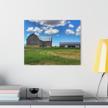 U R There Photography Cass City Elmwood Grey Rustic Farmhouse Acrylic Wall Print