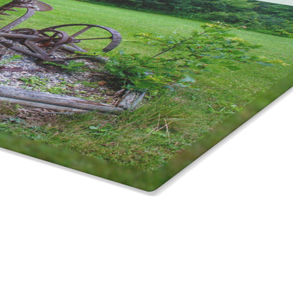 U R There Photography Farm Yard Art Rustic Farmhouse Tempered-Glass Cutting Board