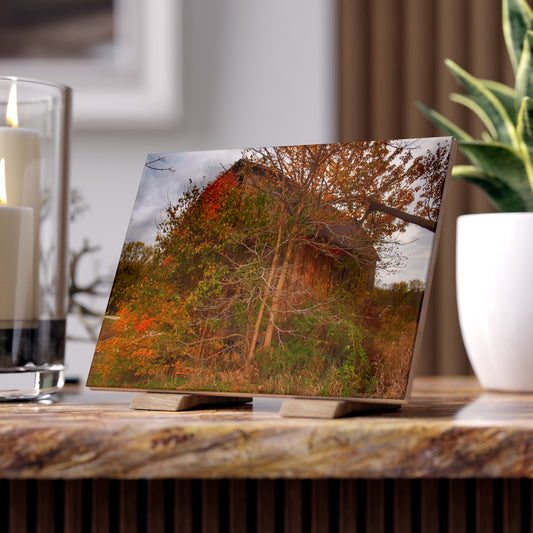 U R There Photography Annie's Barn III Rustic Farmhouse Decorative Ceramic Tile