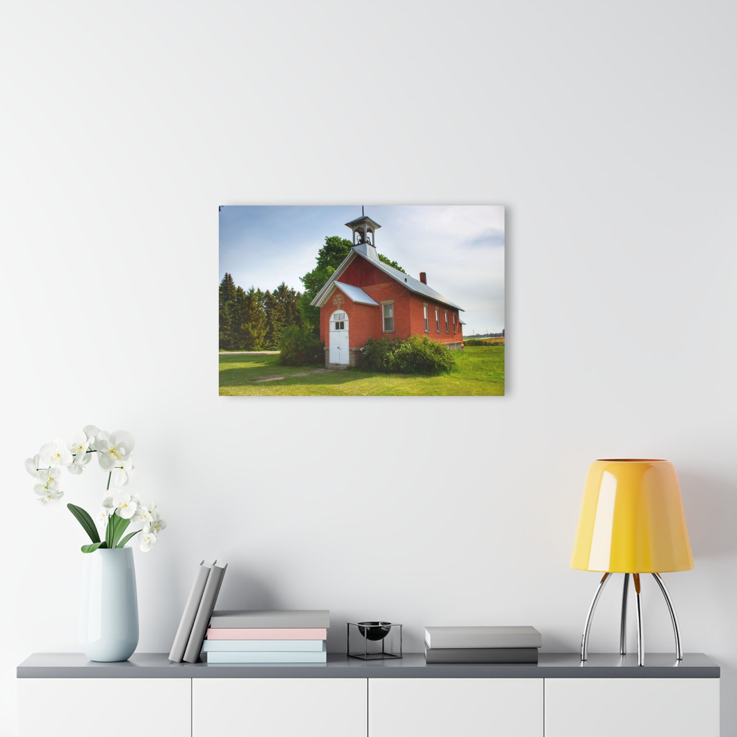 Barn Boutique Modern Farmhouse Acrylic Wall Print| French Road Old Standard Schoolhouse I