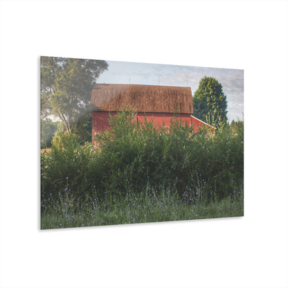 U R There Photography Genesee Road Red I Rustic Farmhouse Acrylic Wall Print